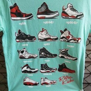 LT1 Air Jordan Retro Kicks Graphic Tee Sneaker Shirt Unisex Sneaker Shoes